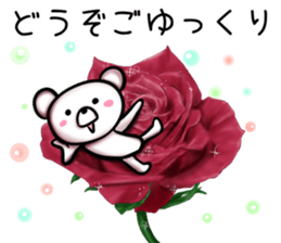 rose bear sticker #9934009