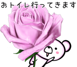 rose bear sticker #9934010
