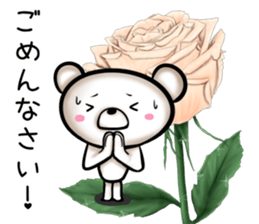 rose bear sticker #9934021