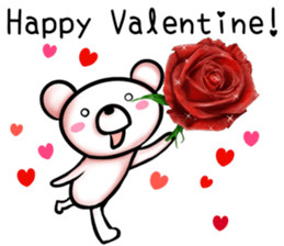 rose bear sticker #9934026