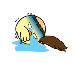 Bald bird three brothers sticker #9934281