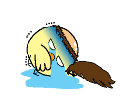 Bald bird three brothers sticker #9934281