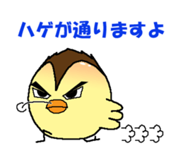 Bald bird three brothers sticker #9934286