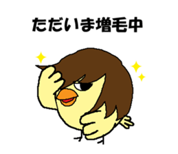 Bald bird three brothers sticker #9934309