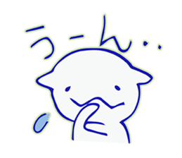 Kawaii White kitten sticker #9934507