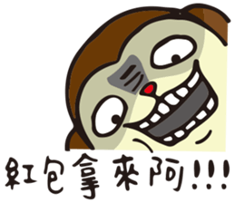 DOT rabbit  HAPPY NEW YEARS sticker #9934633