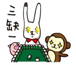 DOT rabbit  HAPPY NEW YEARS sticker #9934638