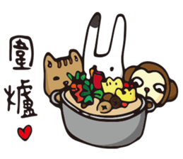 DOT rabbit  HAPPY NEW YEARS sticker #9934648