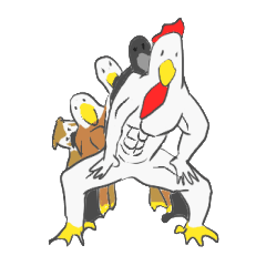 Muscled birds