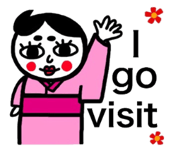 I speak in English okamechan sticker #9936073