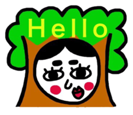 I speak in English okamechan sticker #9936074