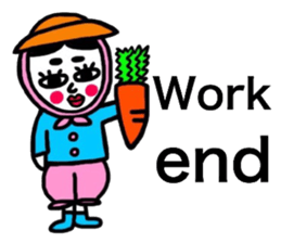 I speak in English okamechan sticker #9936078