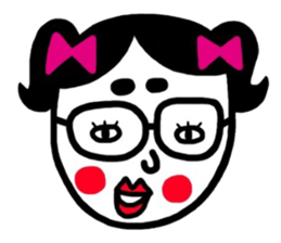 I speak in English okamechan sticker #9936088