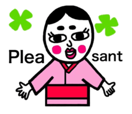 I speak in English okamechan sticker #9936090