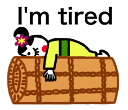 I speak in English okamechan sticker #9936093