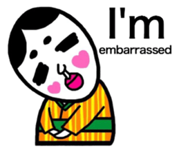 I speak in English okamechan sticker #9936095