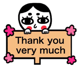 I speak in English okamechan sticker #9936099