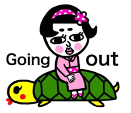 I speak in English okamechan sticker #9936104