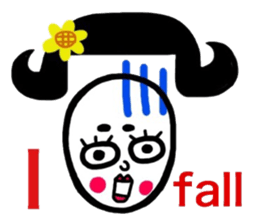 I speak in English okamechan sticker #9936107