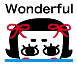 I speak in English okamechan sticker #9936110