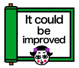 I speak in English okamechan sticker #9936111