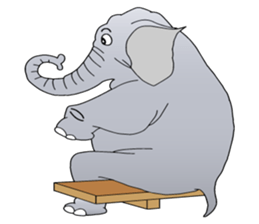 Good friends! Elephant & Hippopotamus sticker #9936879