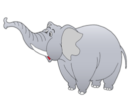 Good friends! Elephant & Hippopotamus sticker #9936887