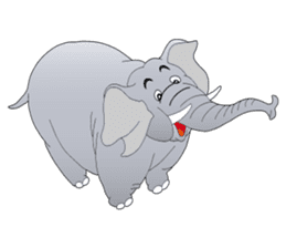 Good friends! Elephant & Hippopotamus sticker #9936894