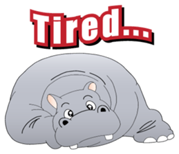 Good friends! Elephant & Hippopotamus sticker #9936898