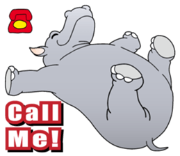 Good friends! Elephant & Hippopotamus sticker #9936910