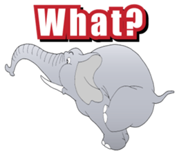 Good friends! Elephant & Hippopotamus sticker #9936911