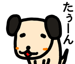 heartwarming illustrations of dog sticker #9937285
