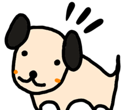 heartwarming illustrations of dog sticker #9937288