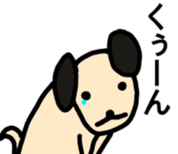 heartwarming illustrations of dog sticker #9937297