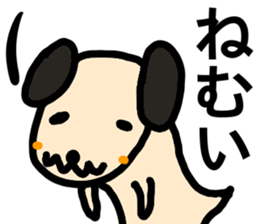 heartwarming illustrations of dog sticker #9937304