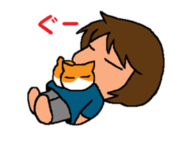 Aunt and cats ~sometimes Awa valve~ sticker #9937320