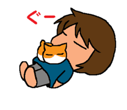 Aunt and cats ~sometimes Awa valve~ sticker #9937320
