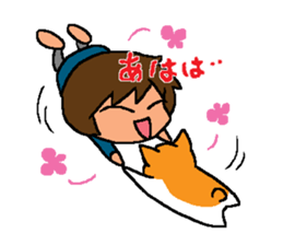 Aunt and cats ~sometimes Awa valve~ sticker #9937321