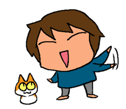 Aunt and cats ~sometimes Awa valve~ sticker #9937330