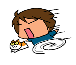 Aunt and cats ~sometimes Awa valve~ sticker #9937333