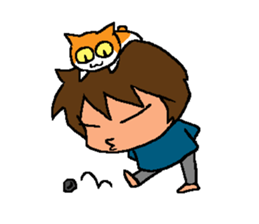 Aunt and cats ~sometimes Awa valve~ sticker #9937334