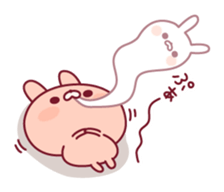 Relaxed rabbit & penguin sticker #9938160