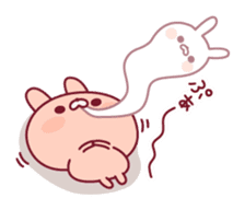 Relaxed rabbit & penguin sticker #9938160