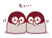 Relaxed rabbit & penguin sticker #9938161