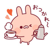 Relaxed rabbit & penguin sticker #9938163