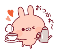 Relaxed rabbit & penguin sticker #9938163
