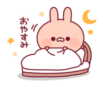 Relaxed rabbit & penguin sticker #9938164