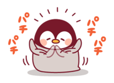 Relaxed rabbit & penguin sticker #9938170