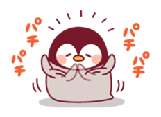 Relaxed rabbit & penguin sticker #9938170
