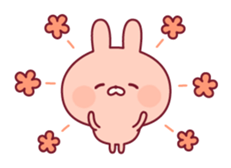 Relaxed rabbit & penguin sticker #9938171